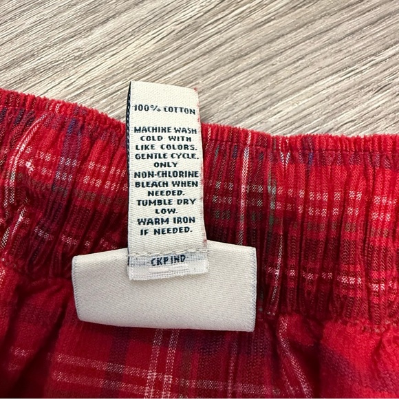 Vintage St Johns Bay Cottagecore Red Plaid Midi Cotton Skirt Corduroy Prairie M - Picture 3 of 8